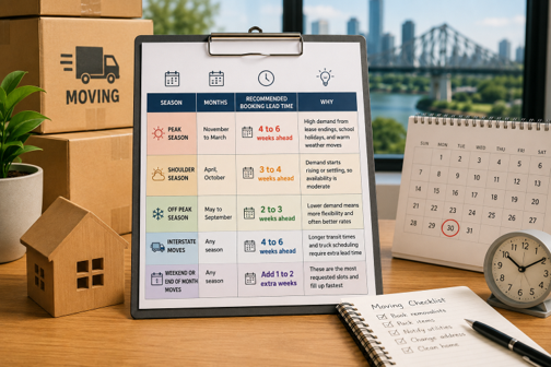 Recommended Booking Windows by Season