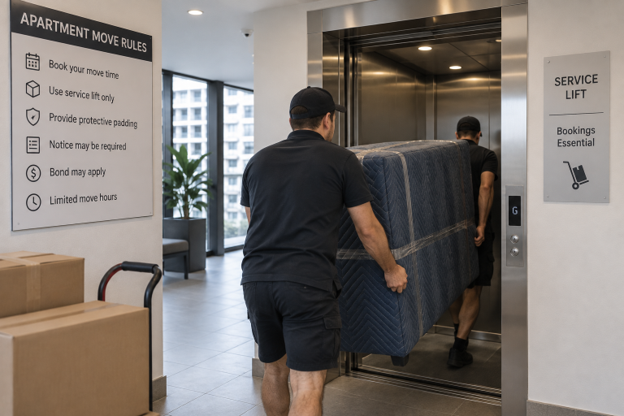 Lifts and apartment access