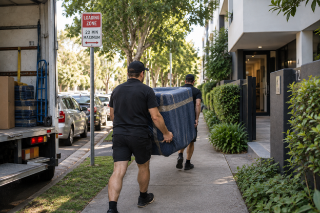 Parking and the walk from truck to door
