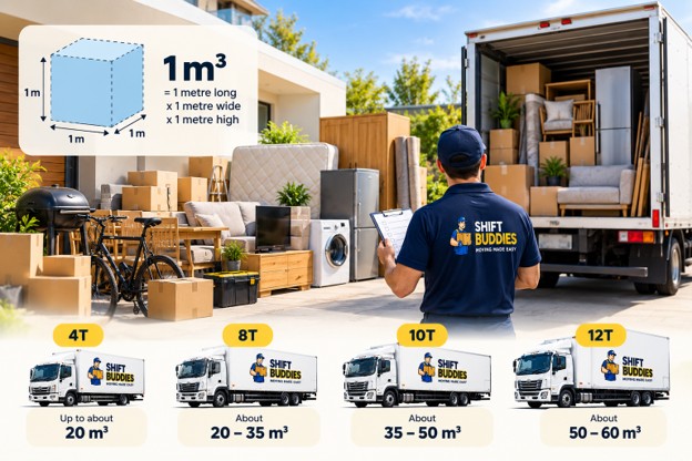 How many cubic metres is my move
